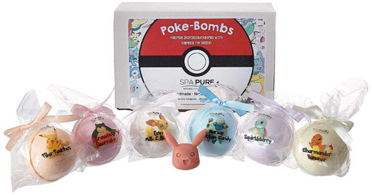PERFECT GIFT IDEA This beautifully packaged gift set comes with surprise Poke-Bomb mini-figures inside and is a wonderful birthday present for boys and girls who love Poke-Bombs. Please note that some toys are not appropriate for children under 3.