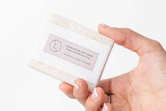 Natural Handmade Soap Includes:  ❀ Natural 1 unscented Himalayan salt Soap Bar - Soap weighs approximately 4oz  ❀ The soap is packed in a cotton bag with a full ingredients label. 