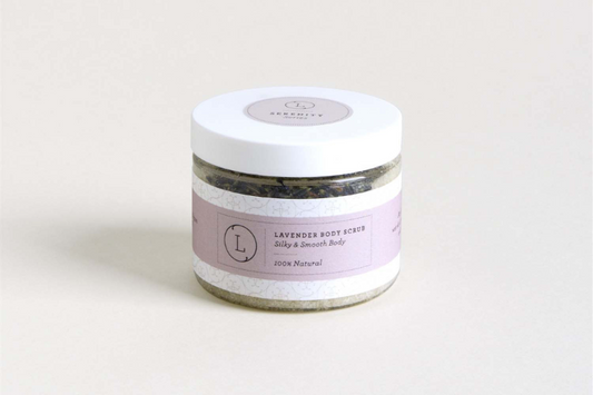 Reveal your skin’s natural glow by exfoliating, polishing & leaving your skin revitalized & lightly scented with clean, fresh fragrances. Gently smooth, polish & rejuvenate skin with our creamy body scrubs infused with Lavender essential oil. Our body scrub is handmade with 100% natural ingredients that your body will be grateful for the spa therapy.