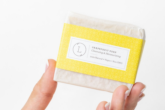 Cleanse, moisturize and soothe your skin with our Pink Grapefruit Soap bar, one of our all-time favorite soaps.  Our unique soap is handmade with Grapefruit essential oil, known to have a pleasant scent that not only has a summery feel, cheerful feel but simultaneously relaxing, calming effect.