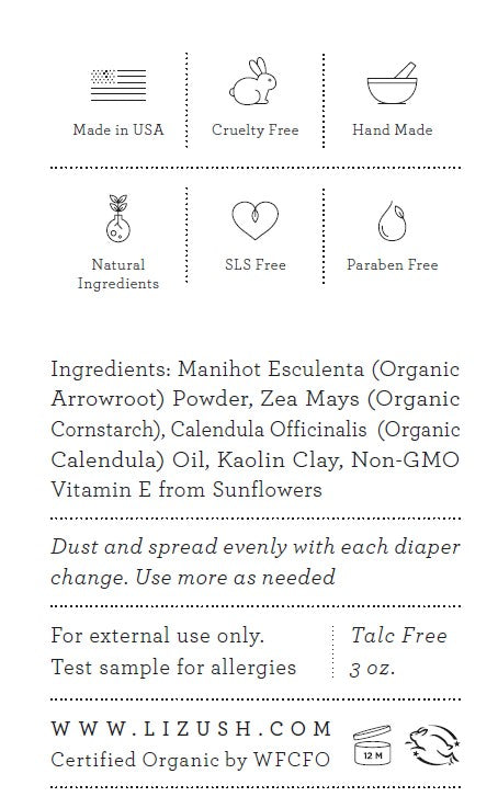 Organic Baby Powder - Talc Free