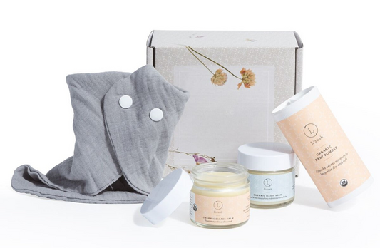 Treat a new baby to this unique ORGANIC gift box filled with organic products. Or products can help for naturally relaxing and getting into a sleep routine. This gift is something New Mom and New Baby will love to receive and use.