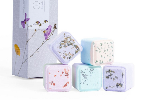 Enjoy this luxurious set of 5 big shower steamers that have been created especially for those who not only love a great scent but also love the power of relaxing and refreshing essential oils in their shower!  This box is truly a unique handmade gift that will pamper the recipient. Perfect to enjoy by yourself, or as a fun birthday gift, or as a gift to cheer up a loved one.