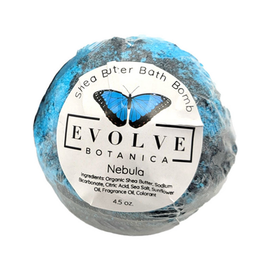 A journey of relaxation awaits you with Nebula Bath Bomb! Envelop yourself in a galaxy of fragrance with its blend of vanilla, cedar, coriander and mandarin. Organic shea butter and relaxing sea salt create the perfect combination for mysterious dark waters that will leave your skin feeling soft and deeply hydrated