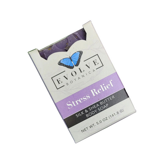 Stress Relief Silk Soap Bar (Handmade)