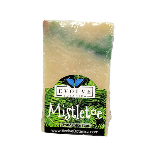 lose your eyes and let the holiday season begin with our Mistletoe Seasonal Soap! This special seasonal soap captures all those childhood memories of fresh pine boughs, sweet balsam, orange pomander, zesty bergamot, cozy cinnamon and romantic mistletoe. Let this delightful combination of festive scents bring you back to the good old times that never seem to fade away. Treat yourself or someone special with a unique gift - one that will last long after the holidays have gone!