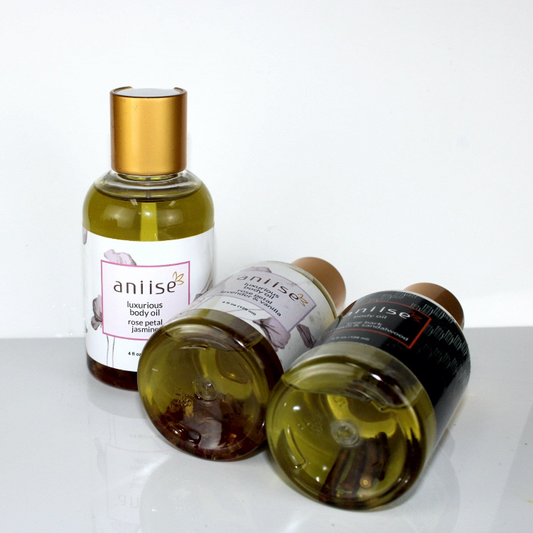 Luxurious Rose Petal Body Oil with Natural Oils