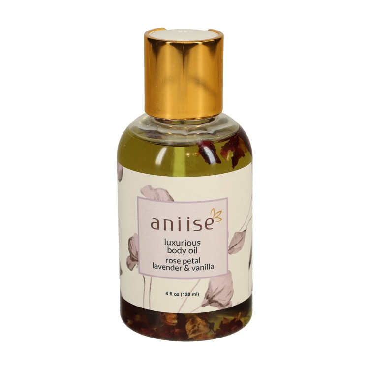 Luxurious Rose Petal Body Oil with Lavender & Vanilla
