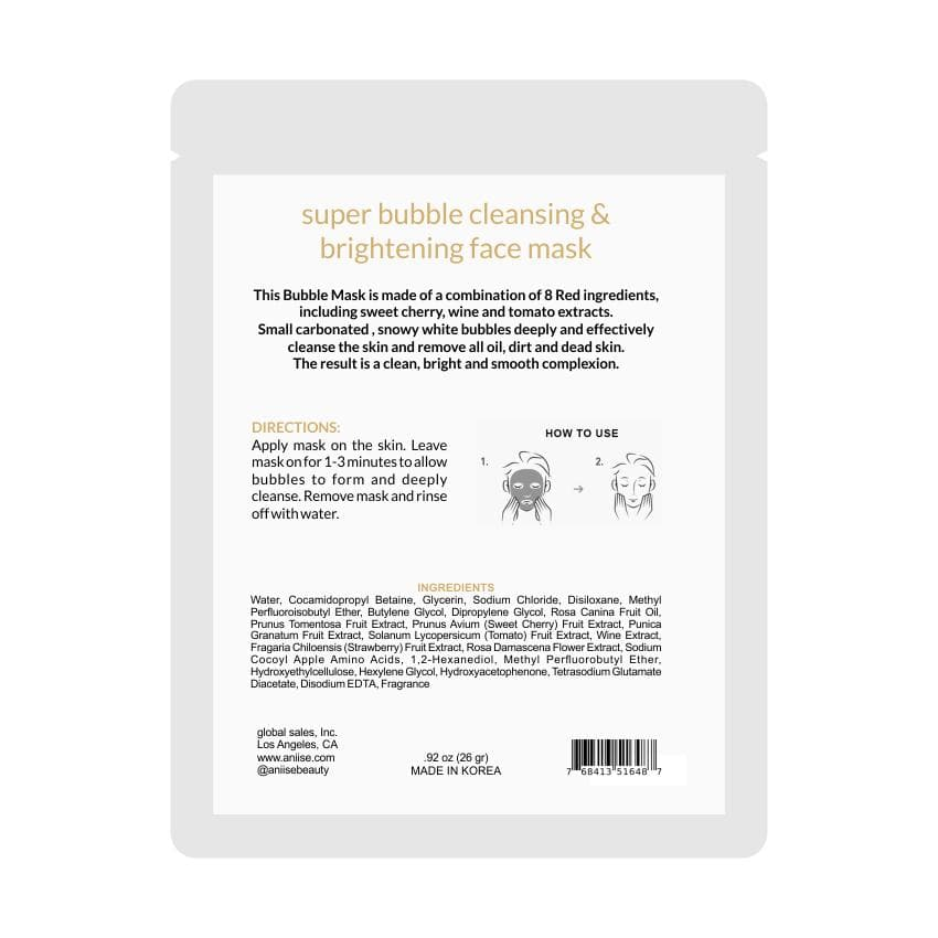 Super Bubble Cleansing and Illuminating Face Sheet Mask