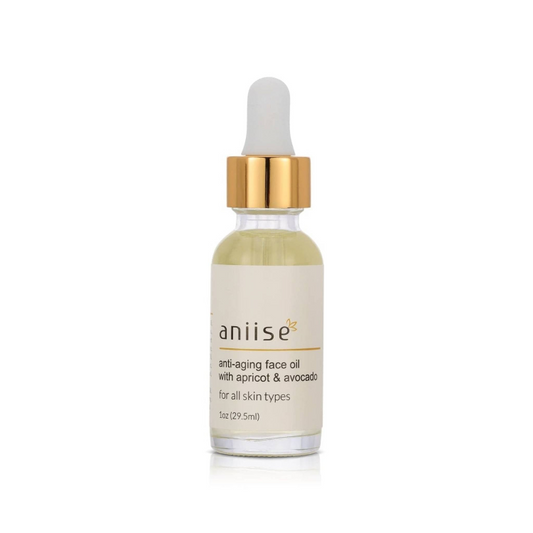 Experience youthful radiance with our Anti-Aging Face Oil with Apricot &amp; Avocado. This carefully crafted elixir provides an instant, long-lasting moisture boost to your skin.