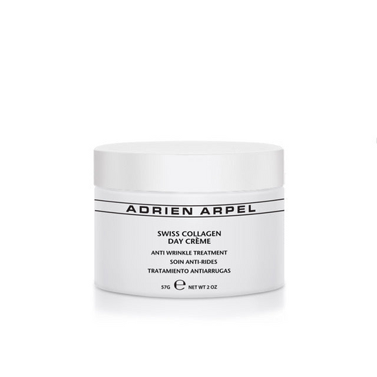 A non-greasy, light-weight, anti-aging treatment, Swiss Collagen Day Crème is formulated using a combination of the most up to date technology and Alpine botanical extracts that help reduce the appearance of lines as it moisturizes and hydrates, firms, and evens the skin tone, to promote healthy, younger looking skin.
