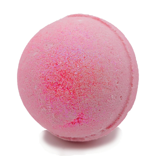 This luxurious Pink Sugar Bath Bomb is the perfect way to add a little bit of sweetness and sparkle to your next bath. Our vegan-friendly bomb is made from natural ingredients like sunflower oil, shea butter, and sea salt that will help nourish and moisturize your skin while you relax in the luxurious caramelized scent of spun sugar, vanilla, tonka beans, and a kiss of strawberries. 